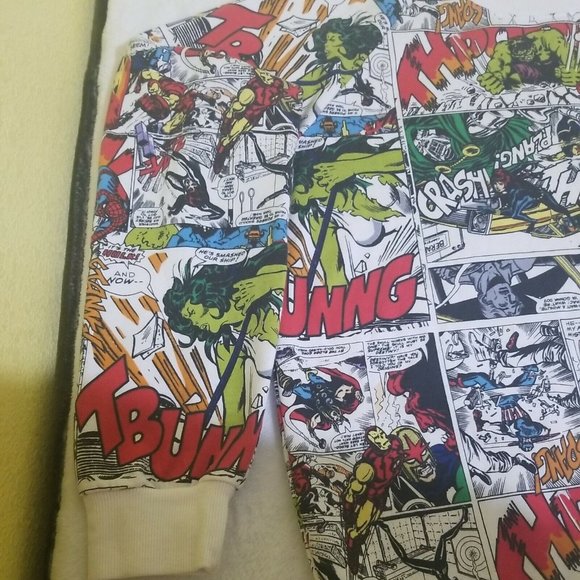Marvel Comic Strip Heroes Women’s Medium Sweatshirt NWOT - Picture 4 of 8